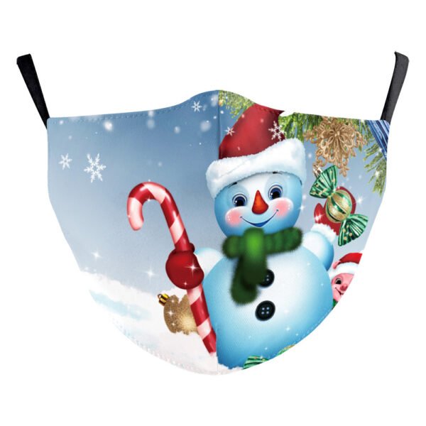 Christmas Digital Printing Double-layer Dust Mask - Image 7
