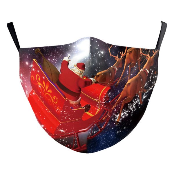 Christmas Light Shadow Digital Printing Double-layer Dust Mask - Image 8