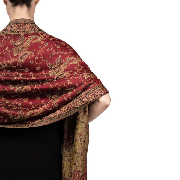 Ethnic Style Vintage Tassel Shawl Middle East Paisley Jacquard - Image 4