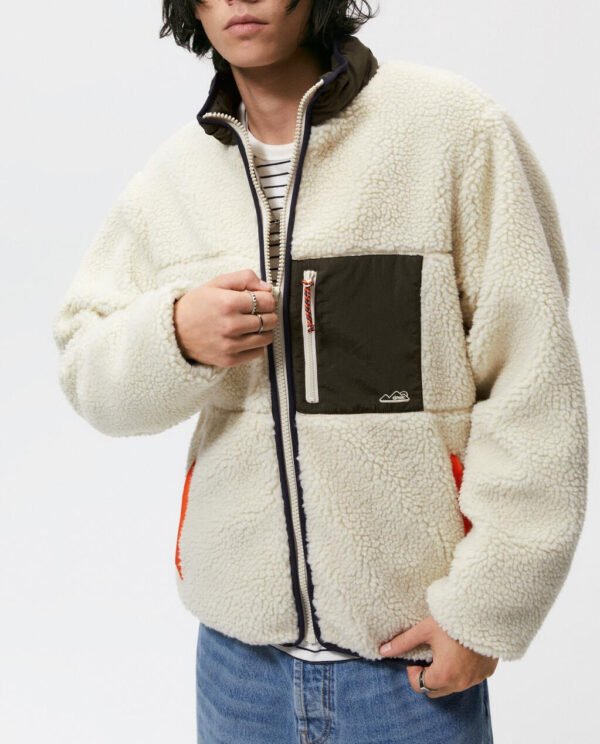 Men's Autumn And Winter Stitching Fleece Jacket Coat - Image 6