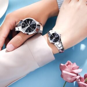 Tungsten Steel Quartz Watch Waterproof Luminous Ladies