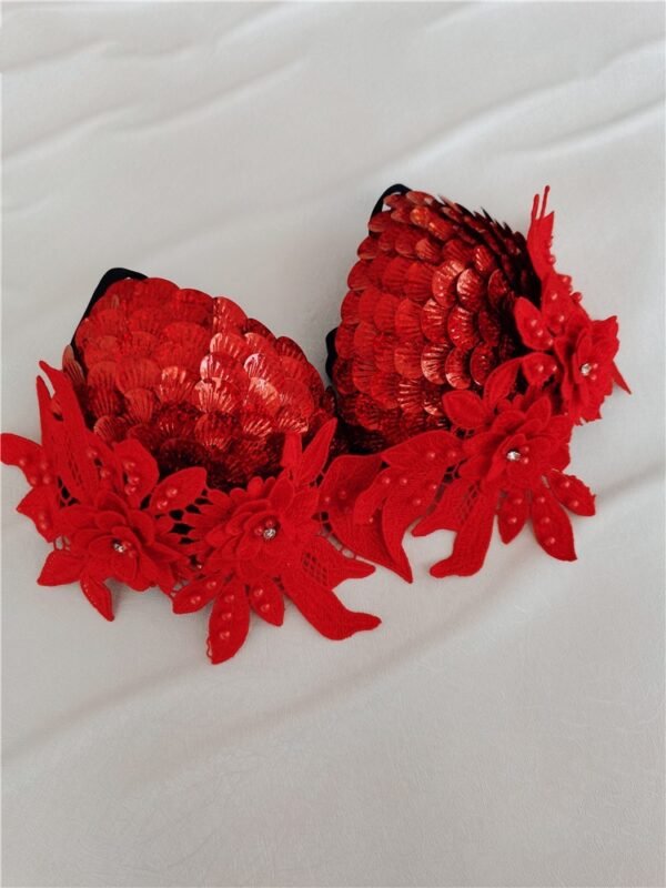 Handmade Sequined Mermaid Scale Bikini Lingerie - Image 6