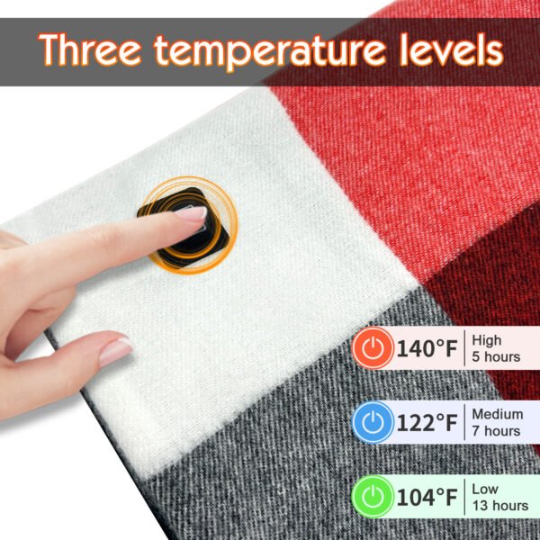 Thermal Multifunctional Electric Heating Scarf Women's Shawl Charging Heating - Image 3