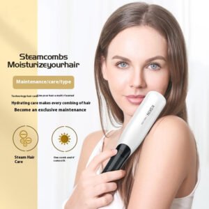 Golden Rice Golden Rice Steam Straight Hair Comb Hydrating Hair Care Natural Anti-frizz Steam Splint Water Light Hair Straightening Tool Moisturizing