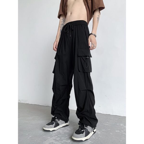 Pu Shuai Draping All-matching Slim Fit Trousers For Men - Image 5