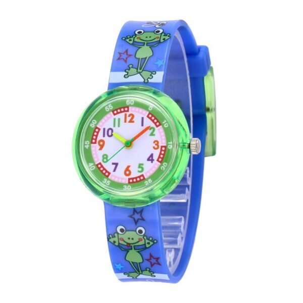 Children's Silicone Cartoon Transparent Cute Fashion Watch - Image 6