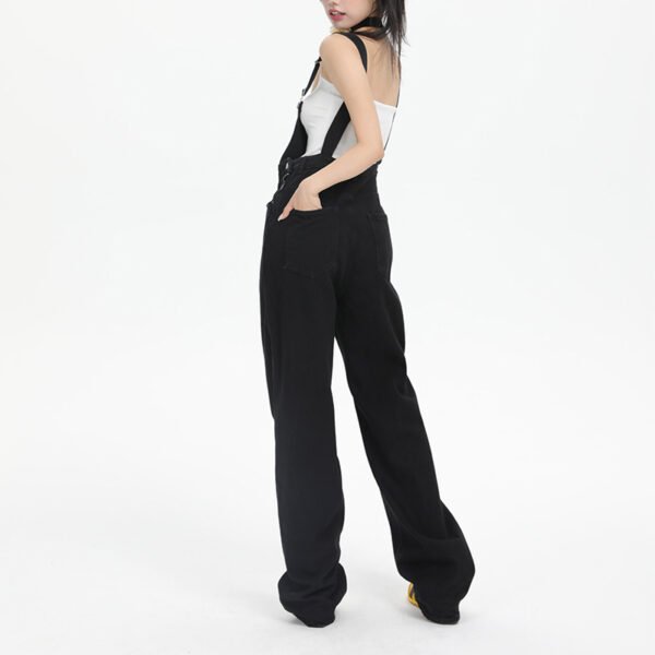 High Street Denim Suspender Pants Women's Summer - Image 4