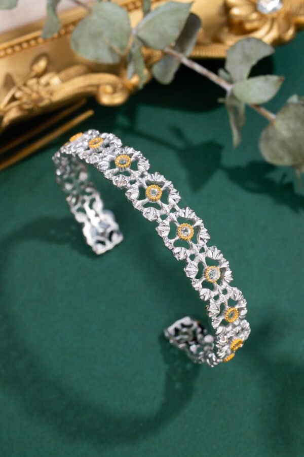 S925 Silver Natural Topaz Bracelet - Image 4
