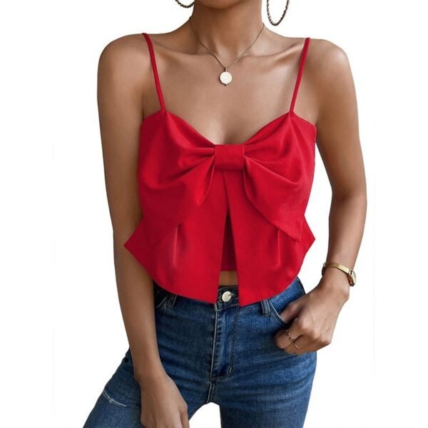 Camisole Belly-covering Bow Women's Top - Image 5