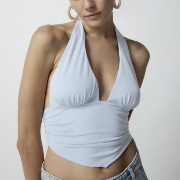 European And American New Street Hot Girl Style Halter Backless Waist Slimming Vest - Image 6