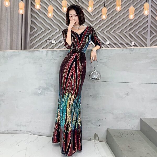 New Beautiful Fishtail Stage Chorus Performance Dress - Image 7