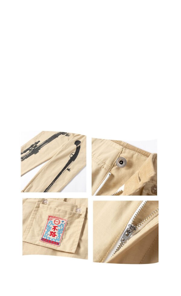 Japanese Retro National Trend Casual Wide Leg Long Pants Men - Image 3
