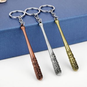 Fashion Alloy Baseball Bat Keychain