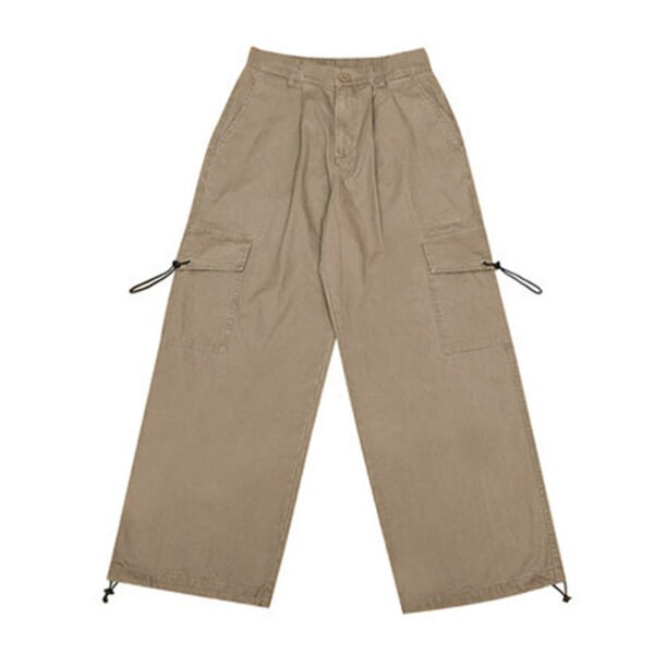 Vintage Wide Leg Basic Workwear Pants - Image 4