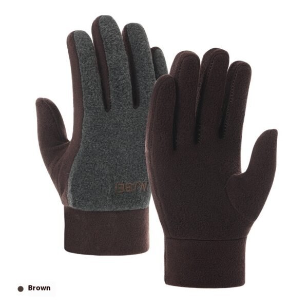 Autumn And Winter Warm Polar Fleece Gloves Riding Thick Fashion - Image 9