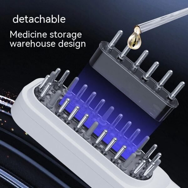 Electric Scalp Medicine Supplying Device Hair Brush Hair Care Medicine Supplying Comb - Image 2