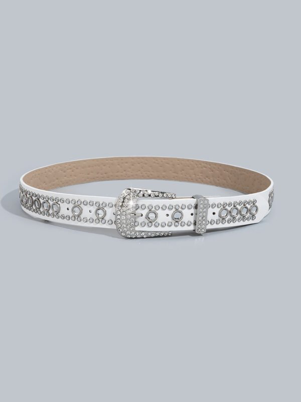 Punk Rivet Rhinestone Hip Hop Belt - Image 5