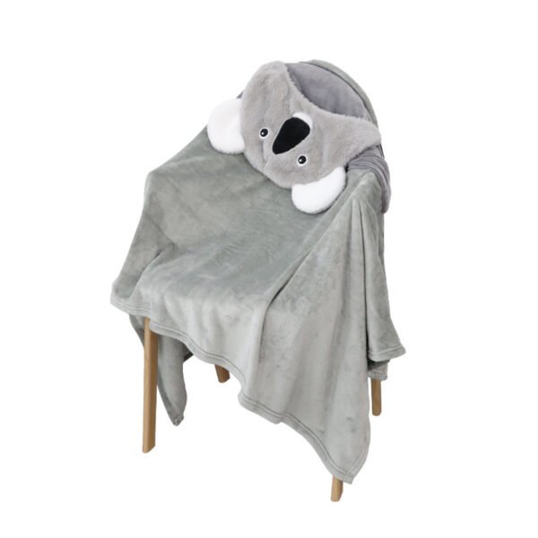 Multifunctional Cartoon Hooded U-shape Pillow Neck Pillow Office Nap Shawl - Image 8