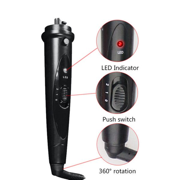 Hair Curler Hair Curler For Curling Or Straightening Multi-function LED Multi-gear Temperature Adjustment 6 In 1 Hair Curler - Image 3