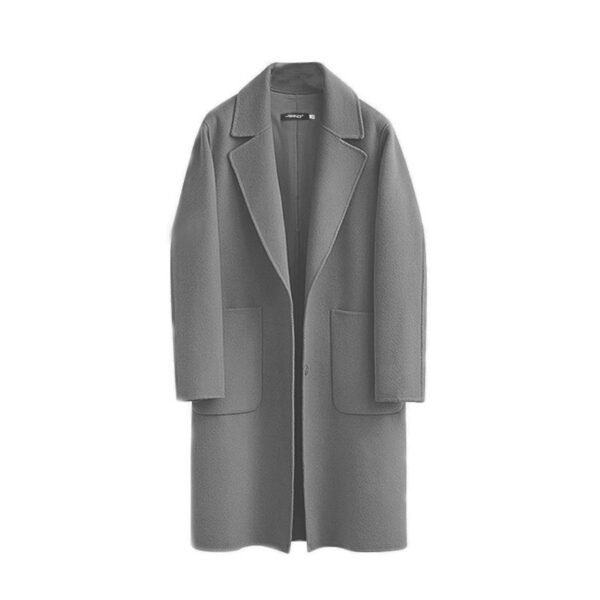 Autumn And Winter Reversible Woolen Coat - Image 6