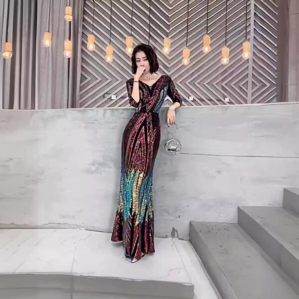New Beautiful Fishtail Stage Chorus Performance Dress - Image 2