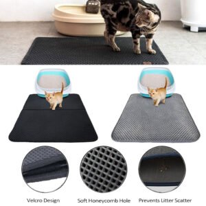 Waterproof EVA Cat Litter Mat with Double Layer