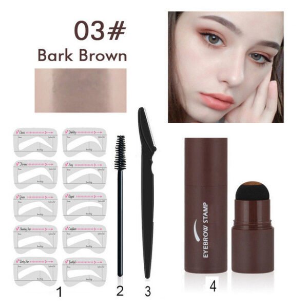 One Step Eyebrow Stamp Shaping Kit Eye Brow Gel - Image 10