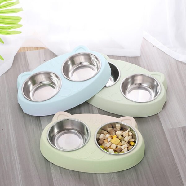 Double Bowl Pet Feeder