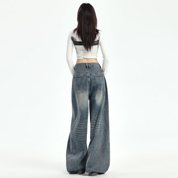 Women's American-style Retro Loose Wide-leg Pants - Image 4