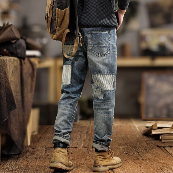 Fashion Men's Simple Youth Beggar Jeans - Image 2