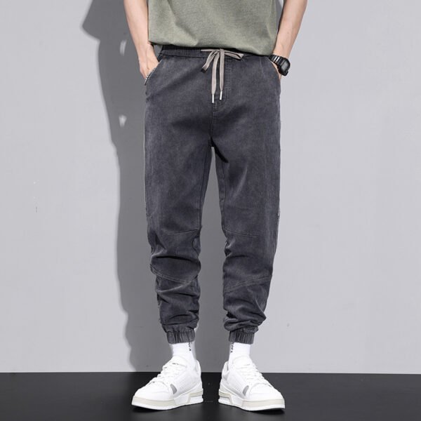 Men's Spring Fashion Brand Loose Tappered Jeans Fashion Stretch - Image 6