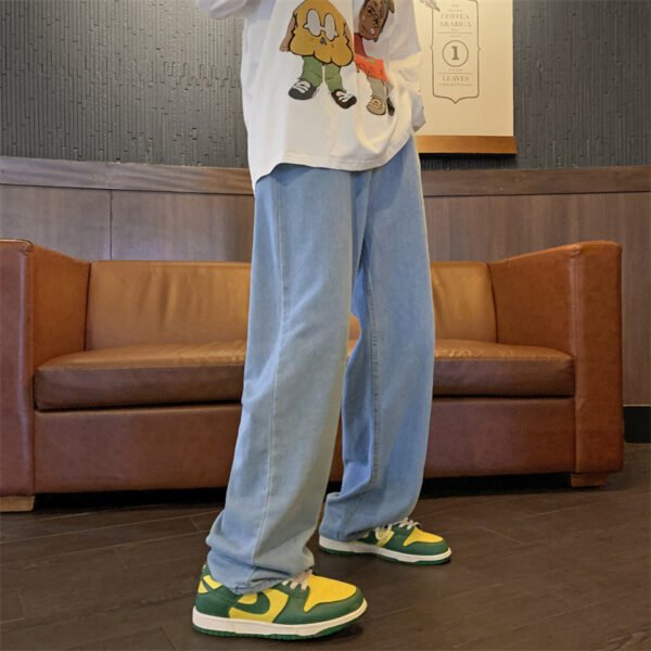 Jeans Men's Retro Baggy Straight Trousers - Image 7
