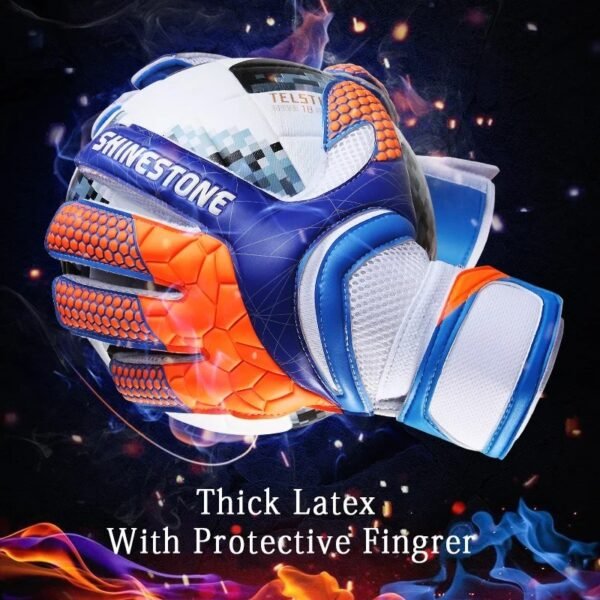 Children Harness Finger Guard Thickened Latex Goalkeeper Gloves - Image 5