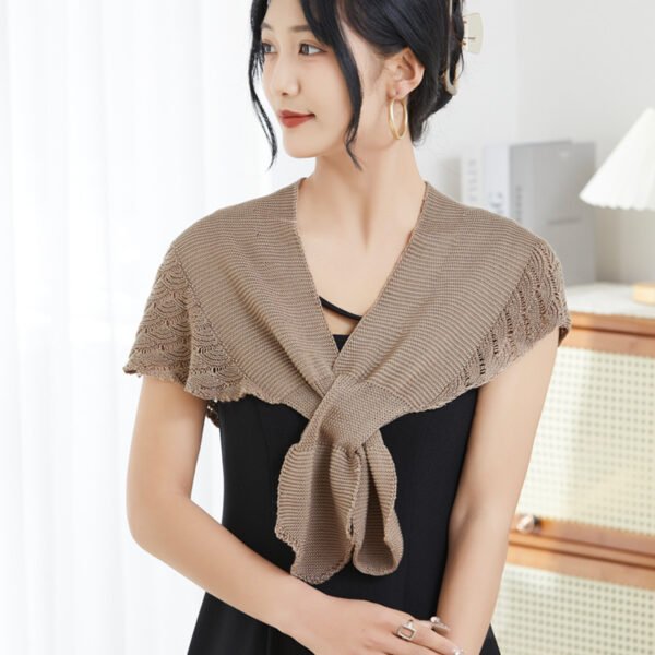 Ice Silk Shawl Outer Match Women's Cloak Neck Protection Scarf - Image 9