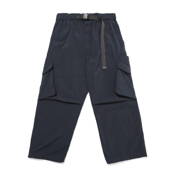 Men's Loose And Thin Pure Waistband Pocket Overalls - Image 3