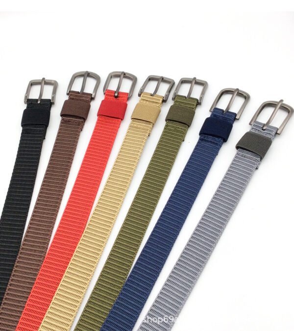 Outdoor Female Nylon Waistband Alloy Pin Buckle Belt - Image 2