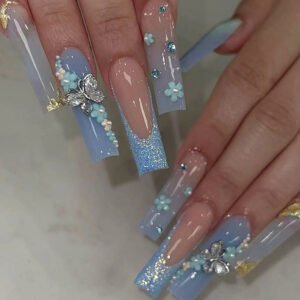 European And American Blue Long Wear Nail Tip