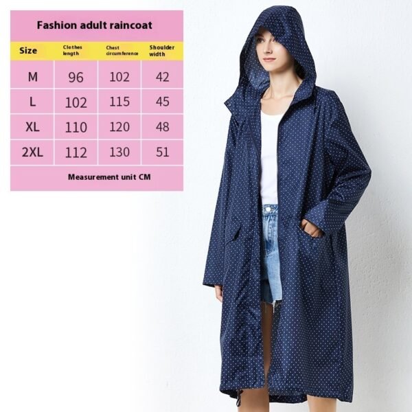 Raincoat Mid-length Windproof Outdoor Poncho Tide - Image 6