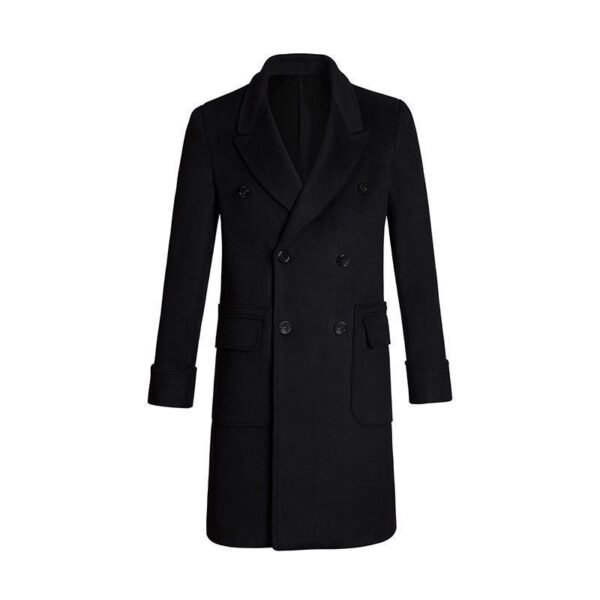European And American Men's British Mid Length Coat - Image 5