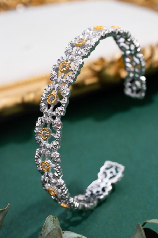 S925 Silver Natural Topaz Bracelet - Image 3