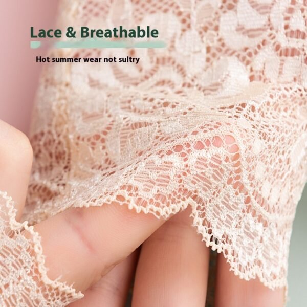 Summer Scar Cover Up Lace Short Gloves Women's Thin - Image 3