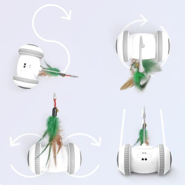 Swappable Head Interactive Cat Feather Toy - Image 2