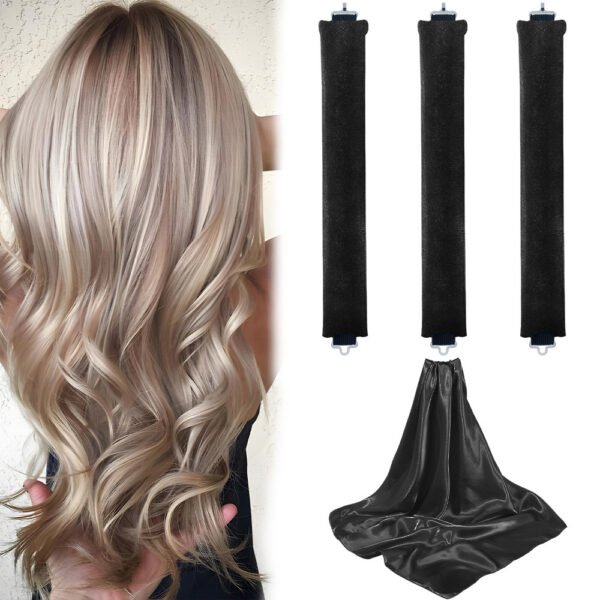 Bold No Heat Hair Curler Lazy Sleeping Big Wave Hair Curler Silk Scarf Suit - Image 6