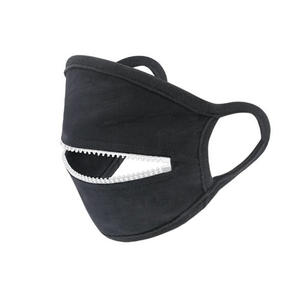Black Zipper 2-layer Dust-proof And Warm Cycling Mask - Image 2