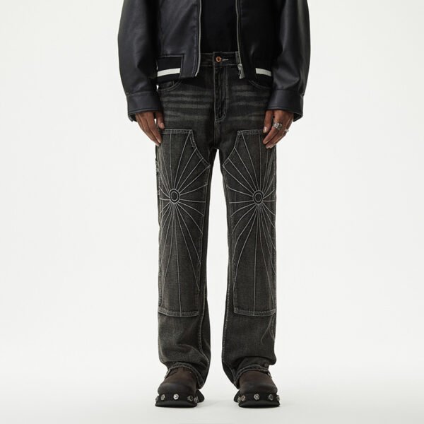 Fashion Personality Men's Simple Straight Jeans - Image 3