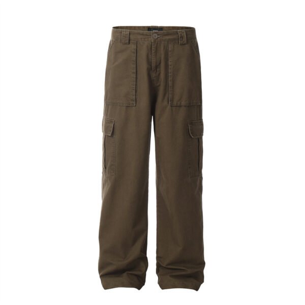 Men's Vintage Wash Loose Straight Leg Pants - Image 2