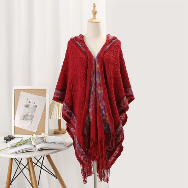 Casual Versatile Personality Border Dark Pattern Shawl Scarf - Image 9