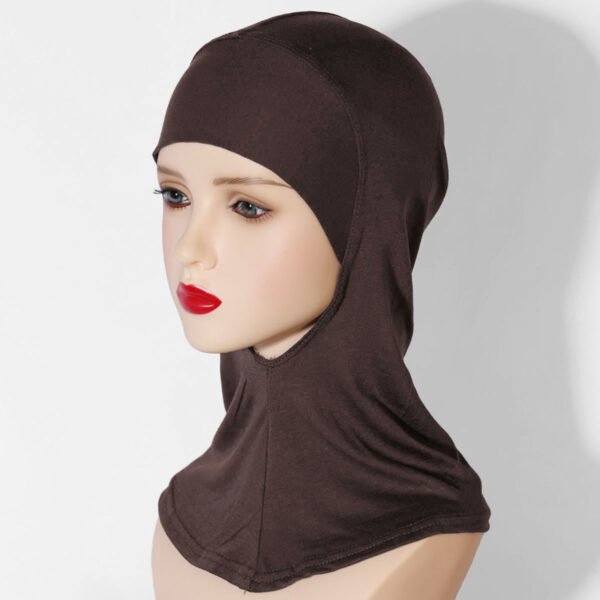 Multi-Color Breathable Neck High Elastic Base Cap Cover Turban - Image 2