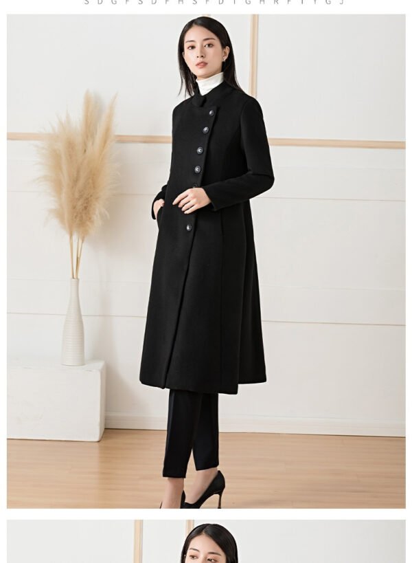 Elegant Cashmere Wool Coat - Image 3