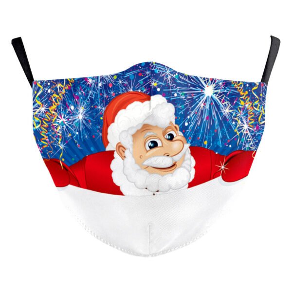 Christmas Digital Printing Double-layer Dust Mask - Image 3